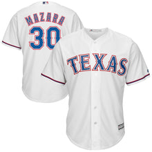 Load image into Gallery viewer, Nomar Mazara Texas Rangers Majestic Home Cool Base Player Jersey – White