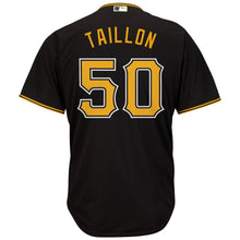 Load image into Gallery viewer, Jameson Taillon Pittsburgh Pirates Majestic Alternate Cool Base Replica Player Jersey - Black