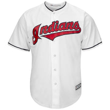 Load image into Gallery viewer, Andrew Miller Cleveland Indians Majestic Home Official Cool Base Player Jersey - White
