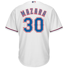 Load image into Gallery viewer, Nomar Mazara Texas Rangers Majestic Home Cool Base Player Jersey – White