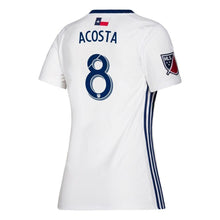 Load image into Gallery viewer, Bryan Acosta FC Dallas Women's 2019 Secondary Player Jersey – White