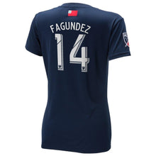 Load image into Gallery viewer, Diego Fagúndez New England Revolution Women's 2018 Primary Player Jersey – Navy