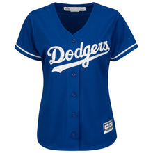 Load image into Gallery viewer, Clayton Kershaw Los Angeles Dodgers Majestic Women's Cool Base Player Jersey - White/Royal