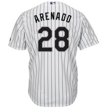 Load image into Gallery viewer, Nolan Arenado Colorado Rockies Majestic Home Official Cool Base Player Jersey - White/Purple