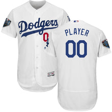 Load image into Gallery viewer, Los Angeles Dodgers  Flex Base Custom Jersey – White