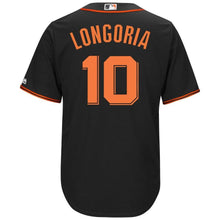 Load image into Gallery viewer, Evan Longoria San Francisco Giants Majestic Alternate Cool Base Player Jersey – Black
