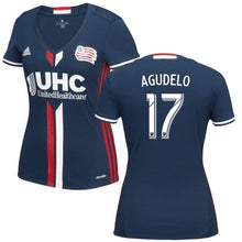 Load image into Gallery viewer, Juan Agudelo New England Revolution Women's 2016/17 Primary Jersey - Navy