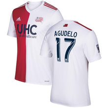Load image into Gallery viewer, Juan Agudelo New England Revolution 2017/18 Secondary Jersey - Red/White