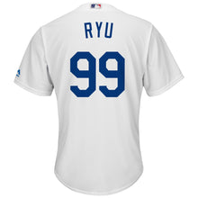 Load image into Gallery viewer, Hyun-Jin Ryu Los Angeles Dodgers Majestic Home Official Cool Base Player Replica Jersey - White