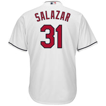 Load image into Gallery viewer, Danny Salazar Cleveland Indians Majestic Home Cool Base Jersey - White
