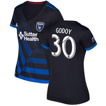 Load image into Gallery viewer, Anibal Godoy San Jose Earthquakes Women's 2017/18 Primary Jersey - Black