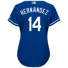 Load image into Gallery viewer, Enrique Hernandez Los Angeles Dodgers Majestic Women's Cool Base Player Jersey -Royal