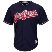 Load image into Gallery viewer, Francisco Lindor Cleveland Indians Majestic Alternate 2019 Cool Base Player Jersey – Scarlet/Navy