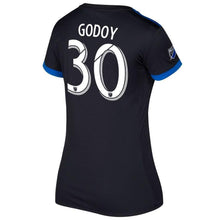 Load image into Gallery viewer, Anibal Godoy San Jose Earthquakes Women's 2017/18 Primary Jersey - Black