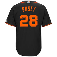 Load image into Gallery viewer, Buster Posey #28 San Francisco Giants Majestic Big &amp; Tall Cool Base Player Jersey - Cream