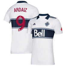 Load image into Gallery viewer, Joaquín Ardaiz Vancouver Whitecaps FC 2019 Hoop Player Jersey – White