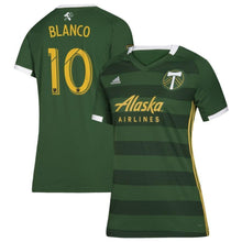 Load image into Gallery viewer, Diego Chara Portland Timbers Women's 2019 Primary Player Jersey – Green