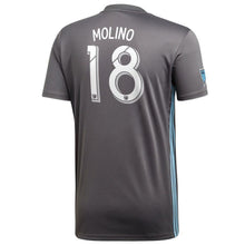 Load image into Gallery viewer, Kevin Molino Minnesota United FC 2018 Primary Player Jersey – Gray