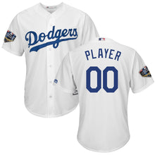 Load image into Gallery viewer, Los Angeles Dodgers Majestic 2018 World Series Cool Base Custom Jersey – White
