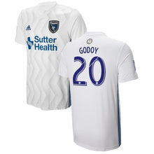 Load image into Gallery viewer, Anibal Godoy San Jose Earthquakes 2018 Secondary Player Jersey – White