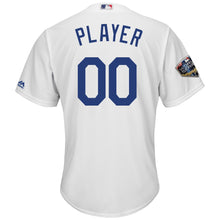 Load image into Gallery viewer, Los Angeles Dodgers Majestic 2018 World Series Cool Base Custom Jersey – White