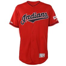 Load image into Gallery viewer, Jose Ramirez Cleveland Indians Majestic Home 2019 All-Star Game Patch Flex Base Player Jersey – White/Scarlet