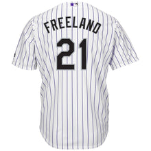 Load image into Gallery viewer, Kyle Freeland Colorado Rockies Majestic Alternate Cool Base Replica Player Jersey - White