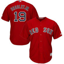 Load image into Gallery viewer, Jackie Bradley Jr. Boston Red Sox Majestic Alternate Official Cool Base Replica Player Jersey – Scarlet