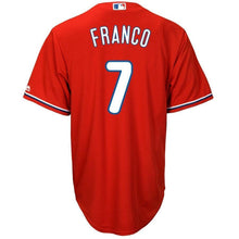 Load image into Gallery viewer, Maikel Franco Philadelphia Phillies Majestic Cool Base Player Jersey - White/Red