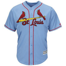 Load image into Gallery viewer, Marcell Ozuna St. Louis Cardinals Majestic Alternate Cool Base Player Jersey – Horizon Blue