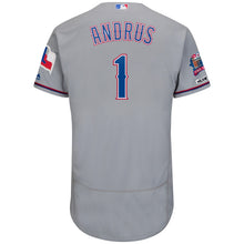 Load image into Gallery viewer, Elvis Andrus Texas Rangers Majestic Alternate Collection Flex Base Player Jersey – Royal/Gray