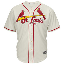 Load image into Gallery viewer, Dexter Fowler St. Louis Cardinals Majestic Alternate Cool Base Jersey - Cream/Red