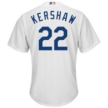 Load image into Gallery viewer, Clayton Kershaw Los Angeles Dodgers Majestic Big &amp; Tall Alternate Cool Base Replica Player Jersey - Royal/White