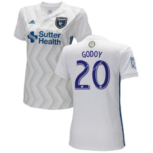 Load image into Gallery viewer, Anibal Godoy San Jose Earthquakes Women's 2018 Secondary Player Jersey – White