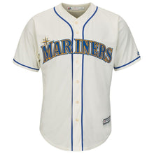 Load image into Gallery viewer, Ken Griffey Jr. Seattle Mariners Majestic Alternate Official Cool Base Replica Player Jersey - Cream/Light Blue