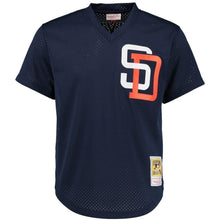 Men's San Diego Padres Tony Gwynn Mitchell & Ness Navy Cooperstown Mesh  Batting Practice Jersey