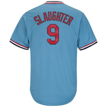 Load image into Gallery viewer, Enos Slaughter St. Louis Cardinals Majestic Cooperstown Collection Cool Base Player Jersey – Light Blue/White