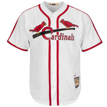 Load image into Gallery viewer, Enos Slaughter St. Louis Cardinals Majestic Cooperstown Collection Cool Base Player Jersey – Light Blue/White