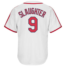 Load image into Gallery viewer, Enos Slaughter St. Louis Cardinals Majestic Cooperstown Collection Cool Base Player Jersey – Light Blue/White