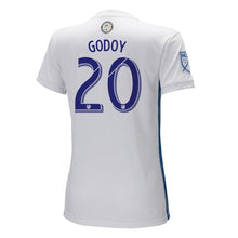 Load image into Gallery viewer, Anibal Godoy San Jose Earthquakes Women's 2018 Secondary Player Jersey – White
