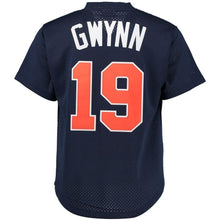 Load image into Gallery viewer, Tony Gwynn San Diego Padres Mitchell &amp; Ness Cooperstown Mesh Batting Practice Jersey - Navy