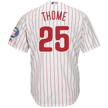 Load image into Gallery viewer, Jim Thome Philadelphia Phillies Majestic Hall of Fame  Jersey – White/Scarlet