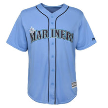 Load image into Gallery viewer, Ken Griffey Jr. Seattle Mariners Majestic Alternate Official Cool Base Replica Player Jersey - Cream/Light Blue