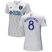 Load image into Gallery viewer, Chris Wondolowski San Jose Earthquakes Women's 2018 Secondary Player Jersey – White